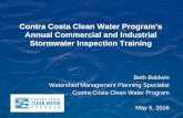 Contra Costa Clean Water Program’s Annual Commercial … · Annual Commercial and Industrial Stormwater Inspection Training . ... Escorts Are Required beyond Bathroom ... report