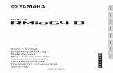 I/O RACK Français Español Português - Yamaha … · English Deutsch Français Español Português Italiano Русский 日本語 Owner’s Manual Bedienungsanleitung Mode d’emploi