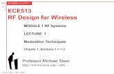 ECE549 RF Design for Wireless - College of Engineeringcoen.boisestate.edu/bobhay/files/2012/01/RFDesign_L01.pdf · RF Design for Wireless ... •Antennas and RF Link •Radio Frequency