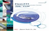 Fleet F77 JUE-410F - ホーム | JRC 日本無線株式会社 mechanical / electrical interfaces for upgrading from Inmarsat-A/B to Fleet F77. Voice Distress Communication (Distress