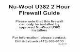 Nu-Wool U382 2 Hour Firewall Guide - National Fiber ... U382 Firewall Guide 0113.pdf · Nu-Wool U382 2 Hour Firewall Guide Please note that this firewall can only be installed by