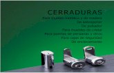 CERRADURAS - Caber Ferreteria · 2 llaves AGA 24 I/D Leng !eta: ..... C-40 Material de cilindro: ..... Zamak Acabado: ..... Cromado C, Latonado, L y Cromo Negro, N Peso ...