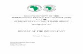 REPORT OF THE CONSULTANT - African … REVIEW OF THE INDEPENDENT REVIEW MECHANISM (IRM) OF THE AFRICAN DEVELOPMENT BANK GROUP 24 SEPTEMBER, 2014 REPORT OF THE CONSULTANT Edward S.