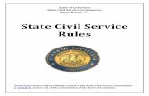 State Civil Service Rules Civil Service Rules – Updated 4/2/2014 6 competition for a layoff. It shall encompass either: 1) the parish of the abolished position(s), or 2) an expanded