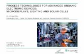 PROCESS TECHNOLOGIES FOR ADVANCED …media.ivam.de/mikrotechnik-10/pdf/20_1340.pdf · process technologies for advanced organic electronic devices: microdisplays, lighting and solar