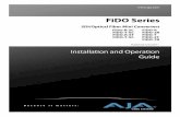 FiDO - AJA Video Systems · 1 3 AJA FiDO-Series SDI/Optical Fiber Converters, User Manual — Introduction Introduction FiDO is a family of SDI/Optical Fiber converters. FiDO allows