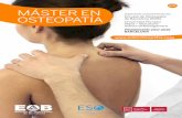 MÁSTER EN OSTEOPATÍA - Escola d’Osteopatia de ... … · UNA PROFESIÓN DE FUTURO El Máster en Osteopatía de la Escuela de Osteopatía de Barcelona (EOB), en colaboración con