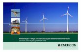Welcome to ENERCON Windenergie - regiona.net · • Optimale Integration in den Netzleittechnik mit dem ENERCON SCADA System • Minimierung der Netzanschluß- und Netzausbaukosten.