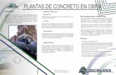 PLANTAS DE CONCRETO EN OBRA - concretoslasilla.com€¦ · Detalles Técnicos: Aplicaciones: PLANTAS DE CONCRETO EN OBRA Descripción: Recomendaciones y Sugerencias: