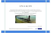Institutional framework and decision‐ making …environ.chemeng.ntua.gr/ineco/UserFiles/File/Deliverables...Institutional framework and decision‐ making practices for water management