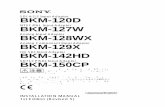 Analog Input Adaptor BKM-128WX BKM-129X BKM … op...INSTALLATION MANUAL 1st Edition (Revised 5) SDI 4:2:2 Input Adaptor BKM-120D NTSC/PAL Input Adaptor BKM-127W Analog Input Adaptor