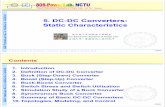 5. DC-DC Converters: Static Characteristicspemclab.cn.nctu.edu.tw/W3news/實驗室課程網頁/電力電子... · Forward Converter n : 1 io Vin Flyback Converter vo vo m C R L C