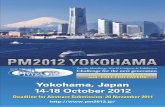 PM2012 YOKOHAMA - 放電プラズマ焼結技術 SPS技 … · Yokohama, Japan 14-18 October 2012 PM2012 YOKOHAMA Powder Metallurgy World Congress & Exhibition Challenge for the next