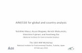 AIM/CGE for global and country analysis - 国立環境研 … for global and country analysis Toshihiko Masui, Azusa Okagawa, Kenichi Matsumoto, Shinichiro Fujimori, and Hancheng Dai