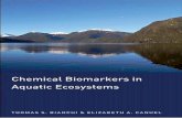 Chemical Biomarkers in Aquatic Ecosystems - jlakes.org · microbial chemotaxonomy, (3 ... Chapter 2 provides a brief historical account of the success and limitations of using chemical