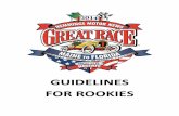 GUIDELINES FOR ROOKIES - Great Race · including rookies, will have scores of less than 10 seconds per hour. If you can’t tell the difference between 49 and 50 miles per hour on