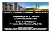 Universityof Copenhagen & Copenhagen UniversityHospital · Universityof Copenhagen & Copenhagen UniversityHospital Conflict of Interest Disclosure ... Lp(a)↑ Atherosclerotic stenosis