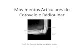 Movimentos Articulares do Cotovelo e Radioulnar · Movimentos Articulares do Cotovelo e Radioulnar Prof. Dr. Guanis de Barros Vilela Junior . Articulação do Cotovelo