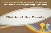 Rights of the People in ‘Qoot-ul-Quloob’: Most of the people will be thrown into Hell due to the sins of others (not due to their own sins) which will be transferred into their