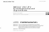 Mini Hi-Fi Component System - Sony France | …©2004 Sony Corporation 4-254-501-51(1) Mini Hi-Fi Component System Mode d’emploi_____ Manual de instrucciones _____ FR ... 2FR Pour