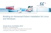 building An Advanced Python Installation For Linux And · PDF fileBuilding an Advanced Python Installation for Linux ... import ctypes ctypes.windll ... Building an Advanced Python