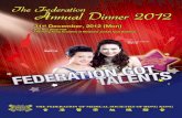 The Federation Annual Dinner 2012 - fmshk.org Book Annual Dinner 2012.pdf · success of our Annual Dinner tonight is already good evidence of your support. ... Welcome Speech by the