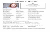 Lynette Marshall Resume - Weeblywcsuseniorshowcase.weebly.com/uploads/2/6/3/3/26330709/...SWEENEY!TODD! ! Ensemble/Quintet’Alto!! WCSU!Theatre0Pam!McDaniel! JESUS!CHRIST!SUPERSTAR!