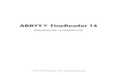 ABBYY® FineReader 14 - Online Helphelp.abbyy.com/static/guides/finereader/14/Guide_russian.pdf4 ABBYY® FineReader 14 Руководство пользователя Содержание