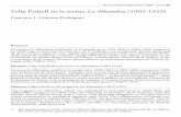 Felip Pedrell en la revista La Alhambra (1902-1922) · El autor aporta además un interesante epistolario de Pedrell ... penhagen Davidsbunden Dinamarca y la Neu-Weimar-Verein en