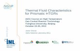 Thermal Fluid Characteristics for Prismatic HTGRs · Thermal Fluid Characteristics for Prismatic HTGRs ... •Convection in fluid regions fuel graphite ... –forward and backward