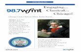 Engaging… - Chicago's Classical & Folk Music Radio ... · presenting the best of classical ... WFMT connects with listeners everywhere via Facebook ... • Everything broadcast