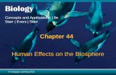 Chapter 5 Gases - Accountax School of Businessaccountax.us/Secondary Education Biology Chapter 44 … ·  · 2016-08-20Chapter 44 Human Effects on the Biosphere ... –Ecosystem