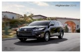 Toyota Highlander 2018 - Folleto en español siempre con estilo. La Toyota Highlander 2018. Eleva tus paseos familiares al siguiente nivel. La Toyota Highlander 2018 te ayuda a aprovechar
