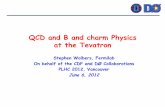 QCD and B and charm Physics at the Tevatron and B and charm Physics at the Tevatron Stephen Wolbers, Fermilab On behalf of the CDF and DØ ... 1.8 1.82 1.84 1.86 1.88 1.9 1.92 1.94