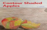 Contour Shaded Apples - Amazon Web Services Production: I can create an apple still life while drawing phases of eating my apples from obser-vation and use colored pencil to add color