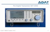 The Digital Transceiver ADT-200A · The Functional Units of ADT-200A DSP Module ... The Principle of a Digital Receiver 22.06.07 / HB9CBU ... FM Equalizer Notch-Filter To DA-