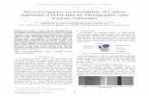 An Investigation on Printability of Carbon Nanotube …€¦ ·  · 2014-05-19An Investigation on Printability of Carbon Nanotube (CNTs) Inks by Flexographic onto Various Substrates