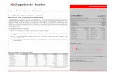 Pregled trgovanja i vijesti CROBEX -0,29% Korporativne analize Dnevni pregled dioničkog tržišta Zagrebačka banka d.d. UniCredit Group 3 Izjava odricanja od odgovornosti je na kraju