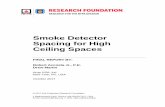Smoke Detector Spacing for High Ceiling Spaces - NFPA · Smoke Detector Spacing for High Ceiling Spaces ... 2.1 Overview of Global Codes ... technical basis for relevant smoke and