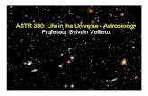ASTR 380: Life in the Universe - Astrobiology Professor ...veilleux/ASTR380/fall14/lecture01.pdf · Outline • Overview of the syllabus • Human perception of the Universe • What