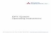 DPX System Operating Instructions - Mitsubishi … System - Operating Instructions Computer-to-Plate System (CtP) Fig. 3 555 Theodore Fremd Ave., Rye, ... DPX System - Operating Instructions