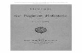 Historique du 62 Régiment d’Infanterie (1914-1918). Henri ...tableaudhonneur.free.fr/62eRI.pdf · Historique du 62 e Régiment d’Infanterie (1914-1918). Henri CHARLES-LAVAUZELLE,