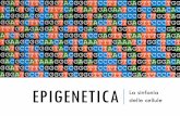 Epigenetica - La sinfonia delle cellule2)/Epigentica... · L’EPIGENETICA E L’EVOLUZIONE Egli sosteneva che tutti gli esseri viventi potessero evolvere ma non riuscì a fornire