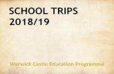 SCHOOL TRIPS 2018/19€¦ · We deliver our Education Programme in a variety of ways including Tours, ... The development of Church, state and society in Medieval Britain 1066-1509