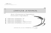 ORYZA STEROL animal studies and clinical trials. Sugano et al. compared the efficacy of β-sitosterol and β-sitostanol in lowering serum cholesterol levels in …