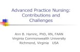 Advanced Practice Nursing: Contributions and Challenges€¦ · Advanced Practice Nursing: Contributions and Challenges ... Core Competencies ! ... Clinical nurse specialist or nurse