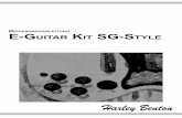Bedienungsanleitung e-guitar Kit sg-style · 4 Harley Benton E-Guitar Kit SG-Style Korpus lackieren Bevor Sie mit dem Zusammenbau der Gitarre beginnen, sollten Sie sich überlegt