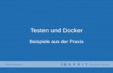 Testen und Docker - Fachgruppe Test, Analyse und ... · • Docker-Container ermöglichen die Beschränkung auf das Notwendige • Tests mit VMs haben weiter ihre Berechtigung,