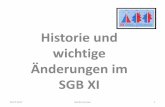 Historie und wichtige Änderungen im SGB XI - cottbus.de · Historie der Pflegeversicherung Das Pflege-Versicherungsgesetz trat hinsichtlich seiner leistungsrechtlichen Bestimmungen