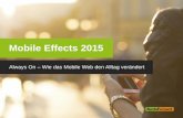 Mobile Effects 2015 - burda-forward.de · Zielsetzung und Nutzen dieser Studie 3 Mobile Effects 2015 | BurdaForward • Die in regelmäßigen Abständen durchgeführte Studie soll